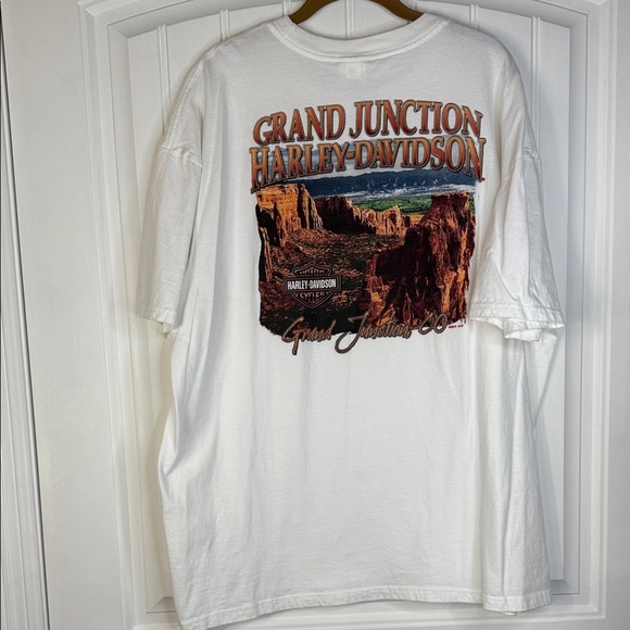 Harley-Davidson MEN'S SHORT SLEEVE TEE Grand Junction, CO Sz 2X - Picture 7 of 10